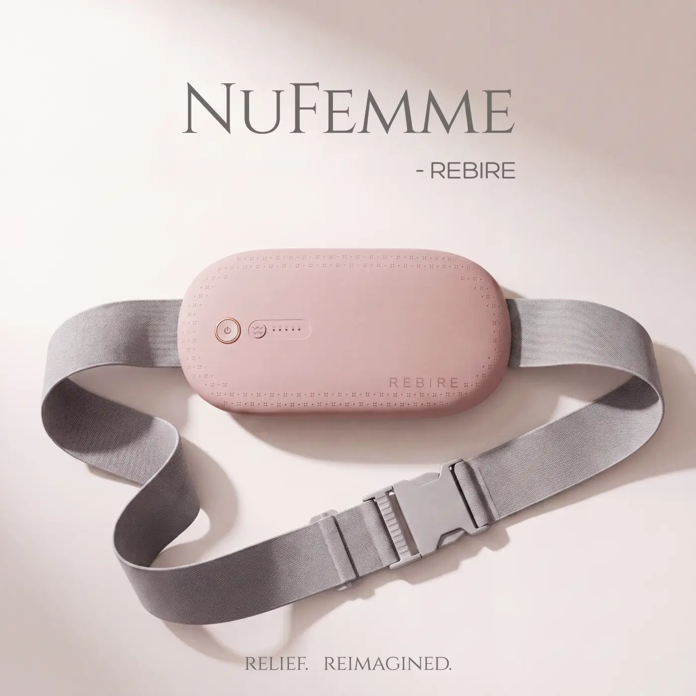 Rebire heat and massage belt in Rose Gold - view 8