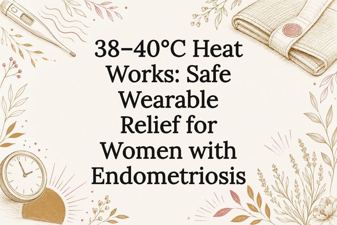 Decorative heat therapy title card illustration