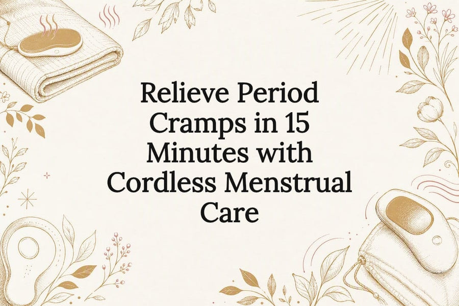 Decorative menstrual care title card