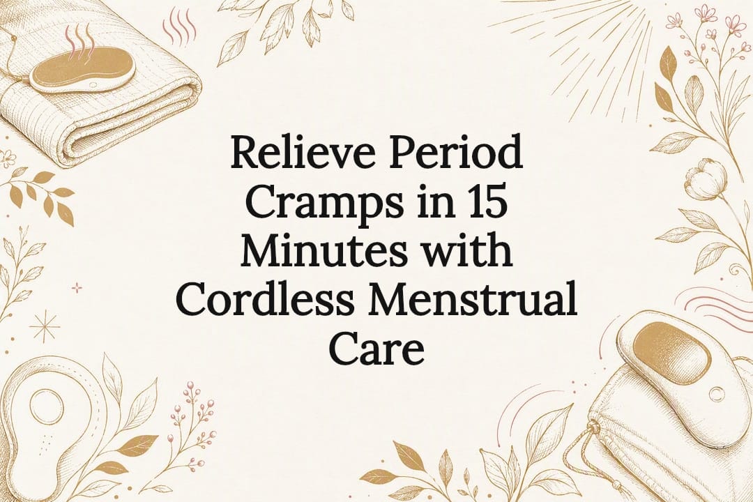 Decorative menstrual care title card