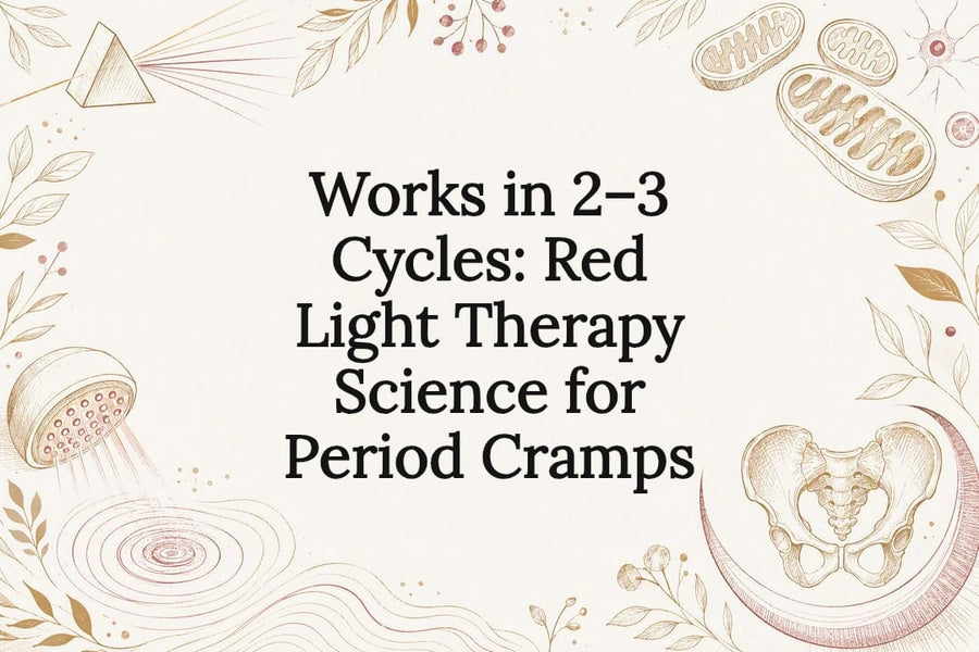 Decorative red light therapy science title card