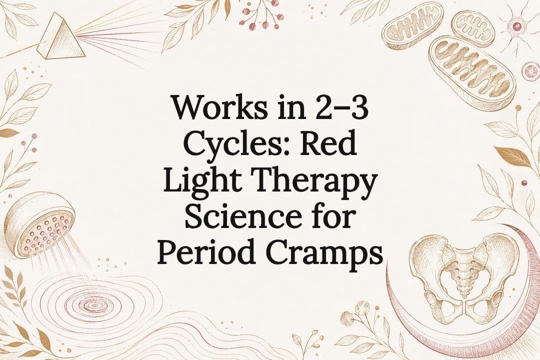 Decorative red light therapy science title card