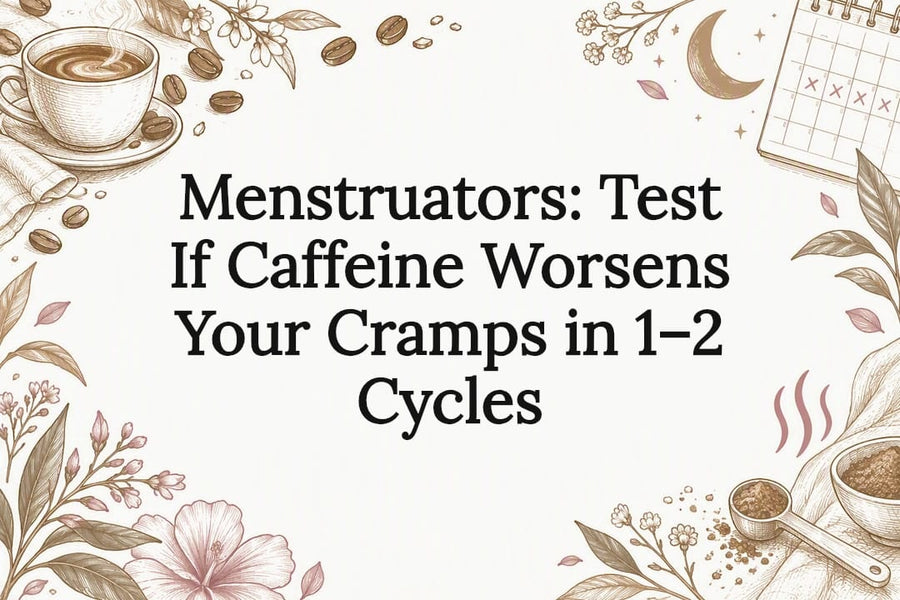 Decorative caffeine and cramps title card