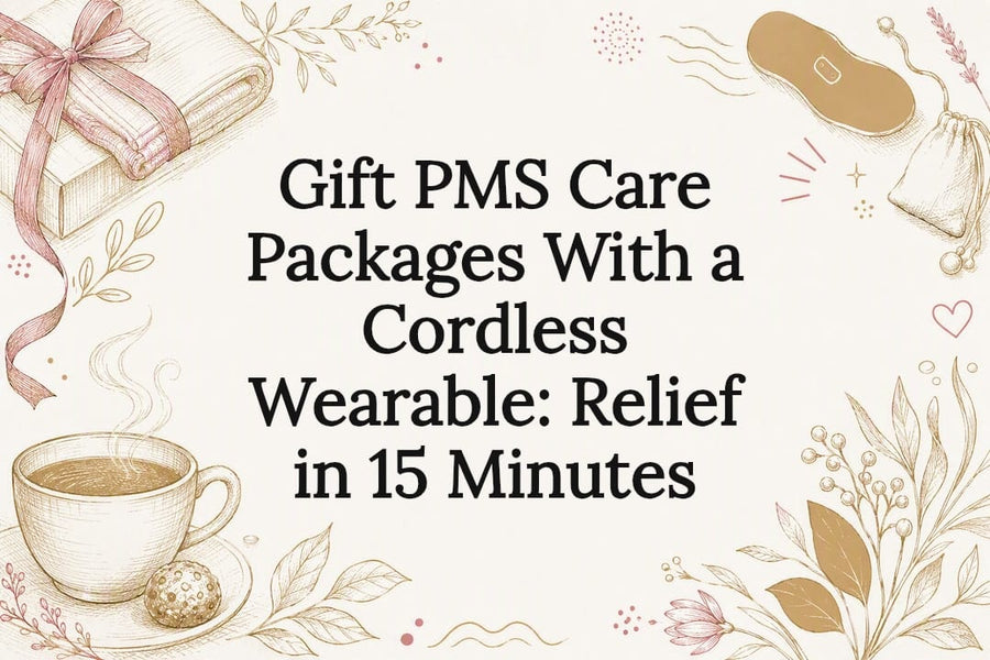 Decorative PMS care package title card