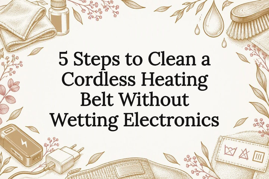 Decorative cleaning-care title card illustration