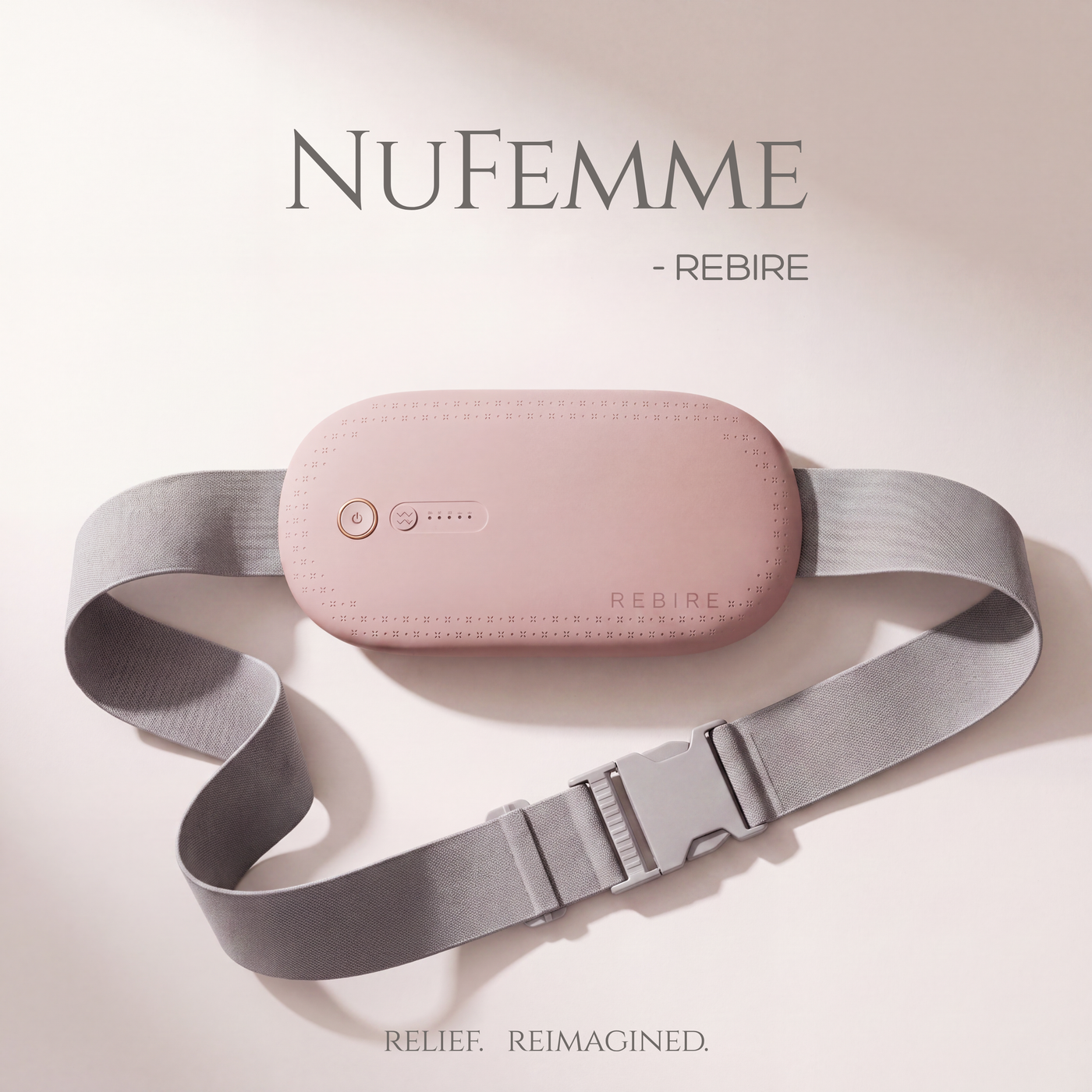 Rebire heat and massage belt in Rose Gold - view 8